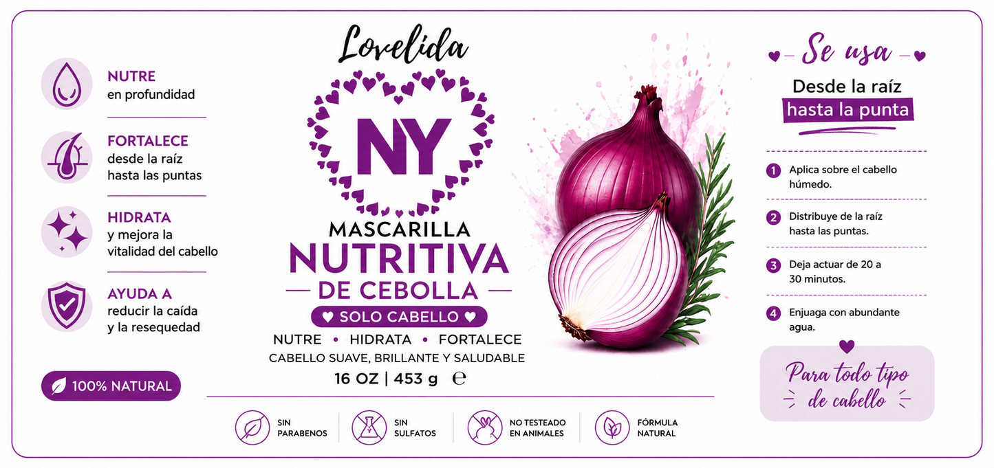 Mascarilla cebolla