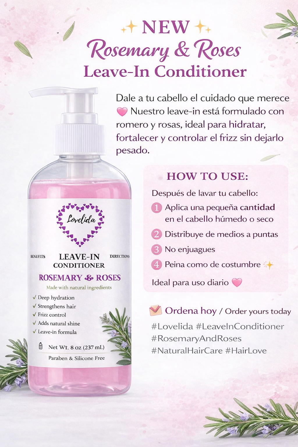 Rosas y Romero leave-in