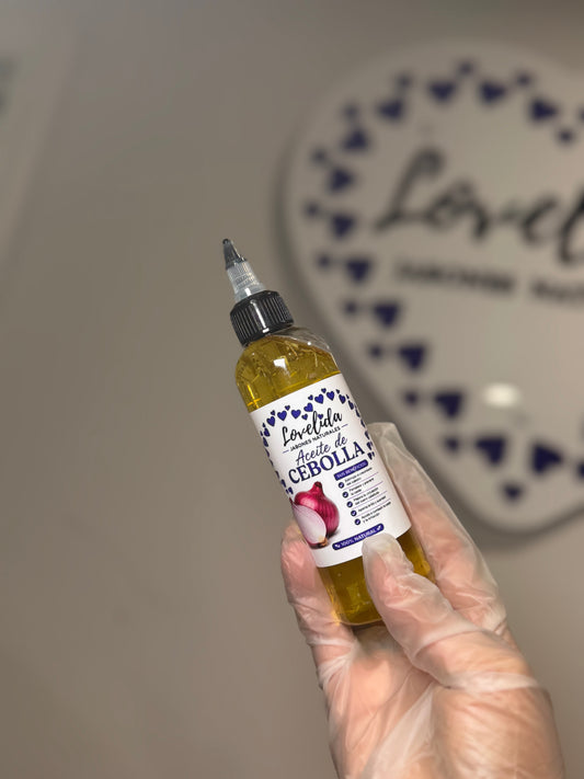 Aceite de cebolla y romero para el crecimiento